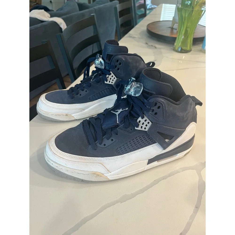 Jordan Spizike Midnight Navy White Mens Basketball Shoes Size 10.5 Stretwear